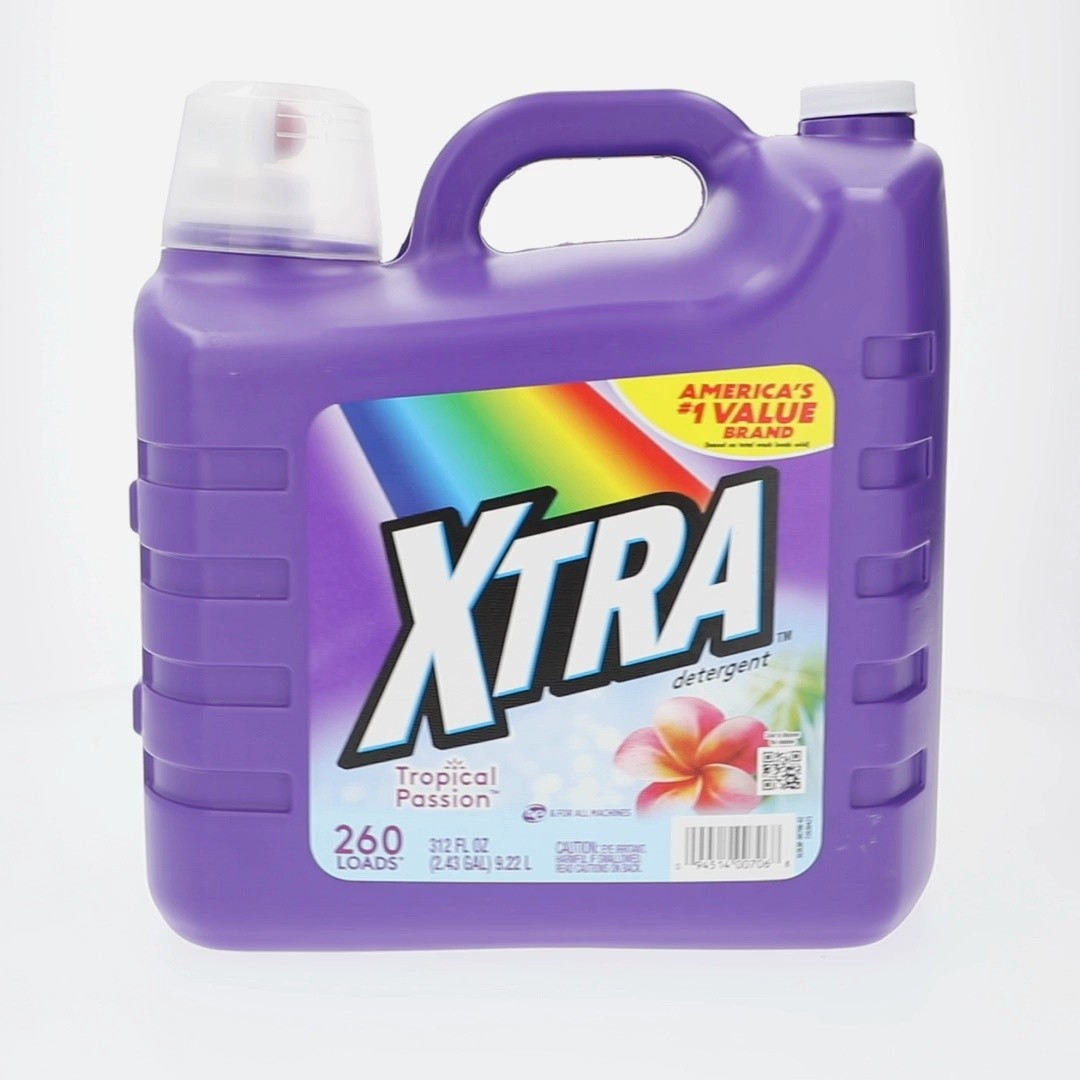 Xtra Tropical Passion Liquid Laundry Detergent, 312 fl oz, 260 Loads