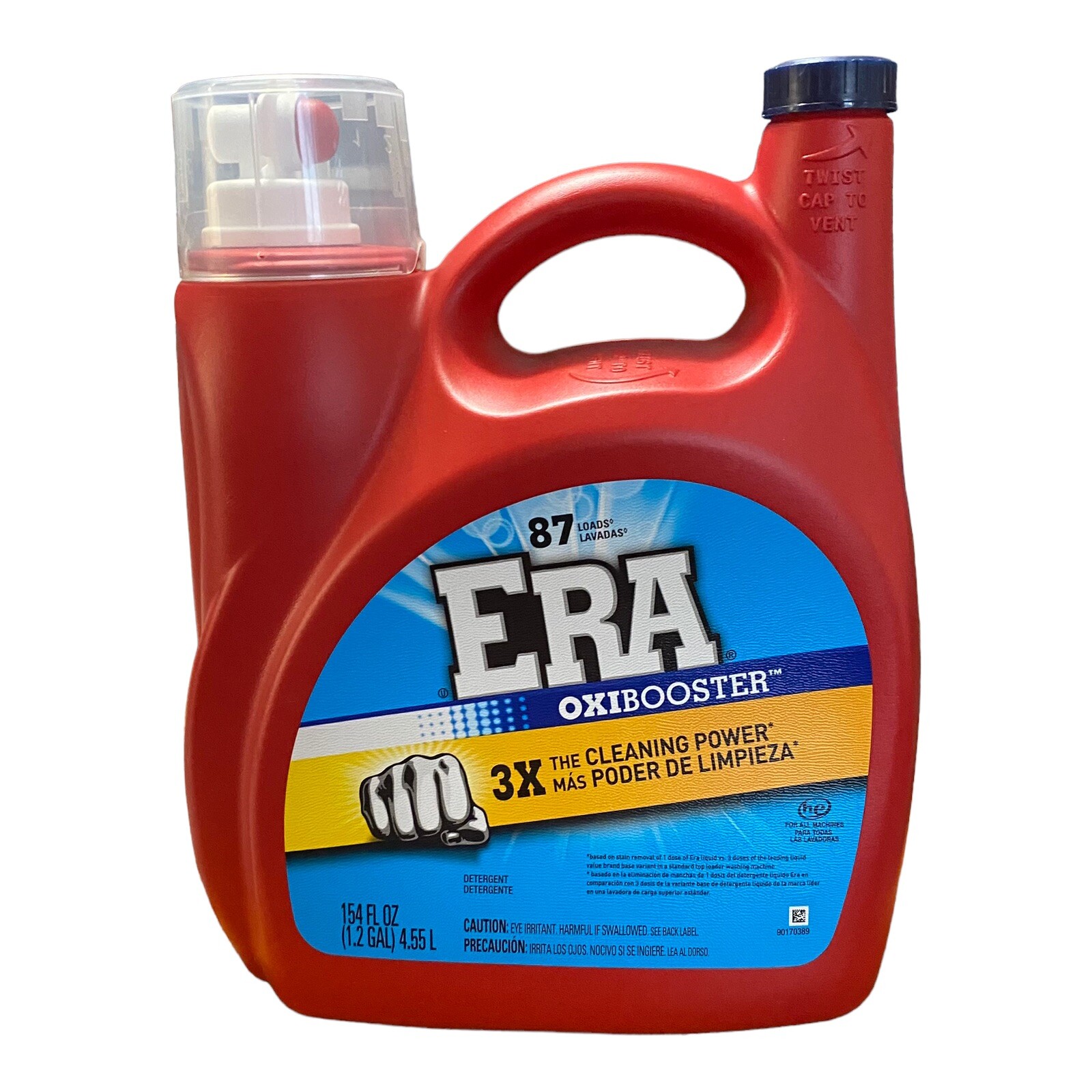 Era 3X Oxibooster High Efficiency Liquid Laundry Detergent 87 Load, 154 Oz