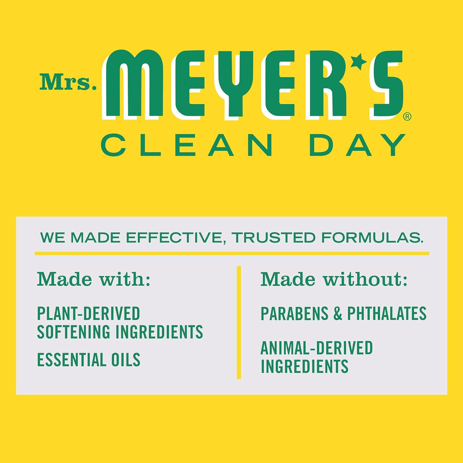 Mrs. Meyer’s Clean Day Dryer Sheets, Fabric Softener, Reduces Static, 80 Count