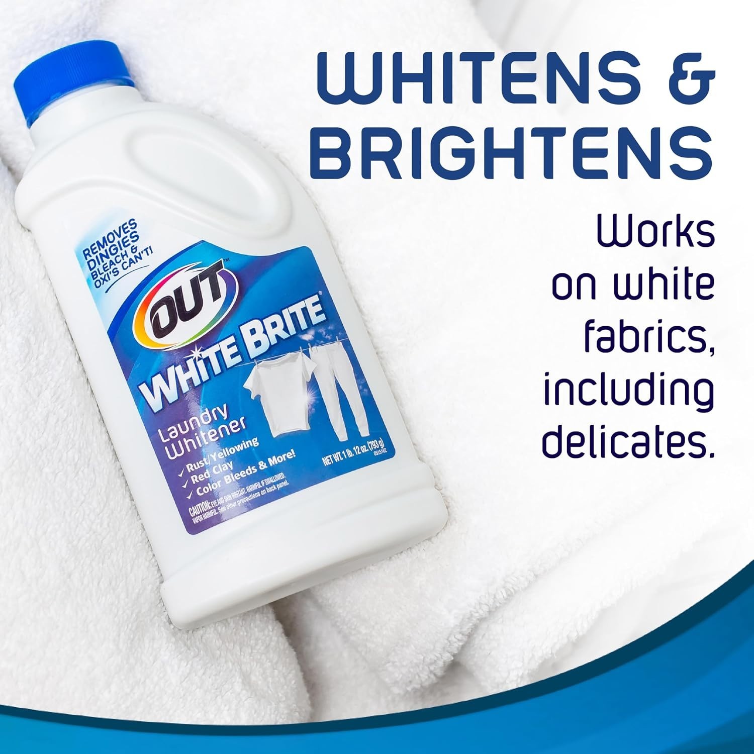 White Brite Laundry Whitener, White Clothes Stain Remover, 4 lb 12 oz | Laund…