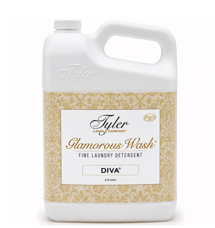 Tyler Candle Diva Glamorous Wash Liquid Laundry Detergent, 48 Loads, 128 fl oz