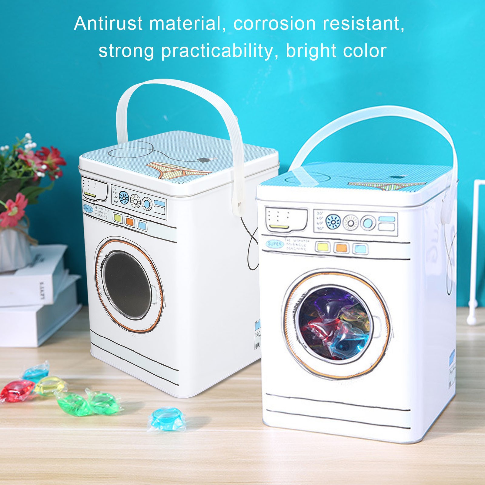 Functional Storage Box For Detergent And More In Iron Material Easy To Use