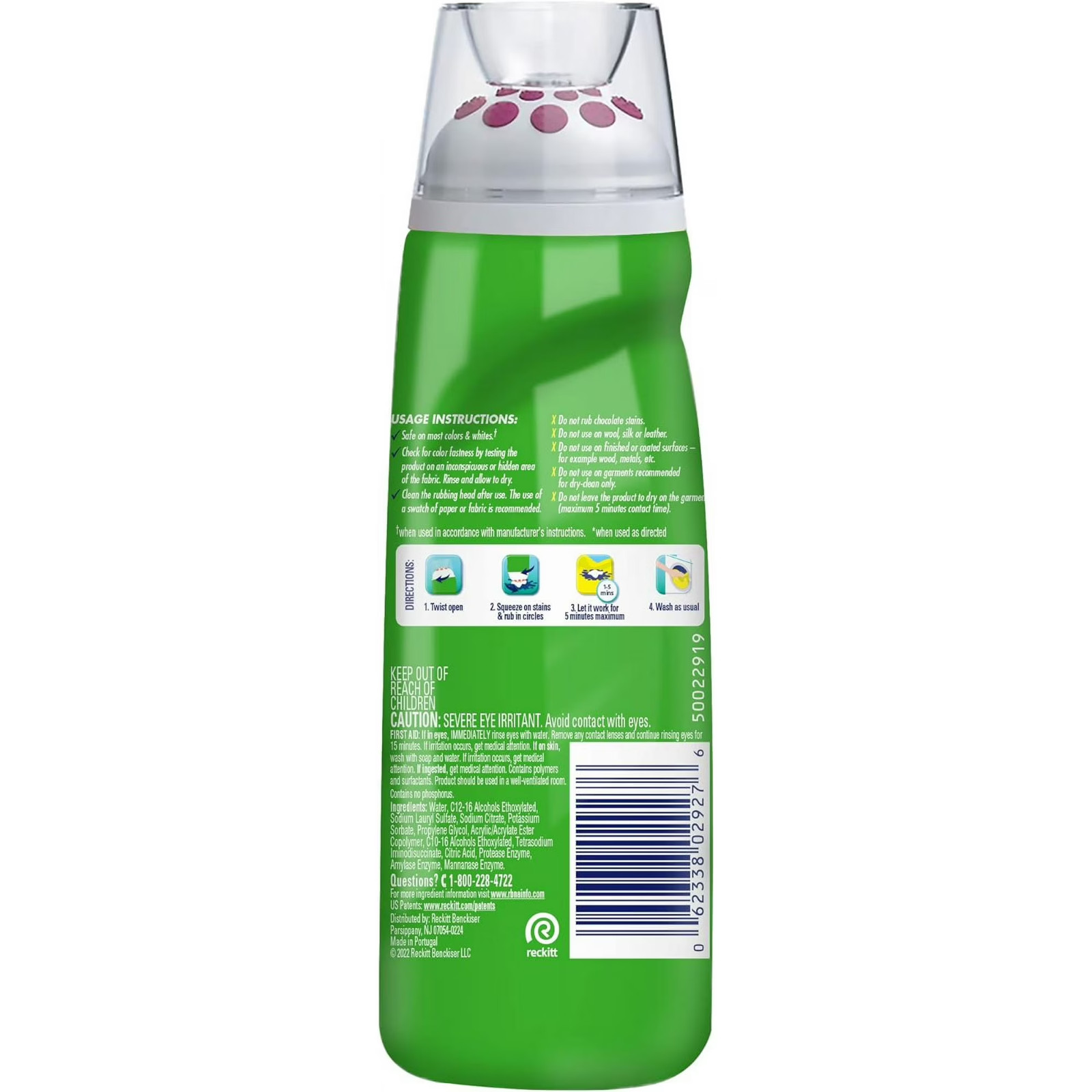 Spray ‘n Wash Max, Laundry Stain Remover Gel Stick, 6.7 oz Bottle- Free Shipping
