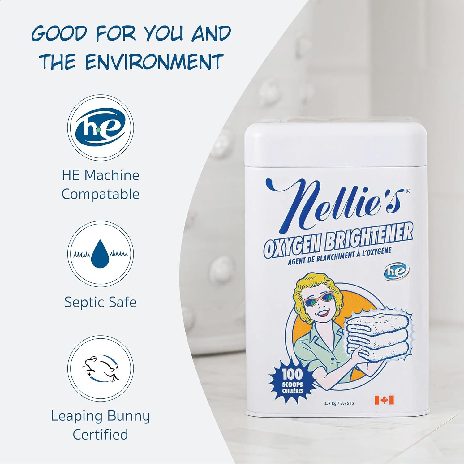 Nellie’s Oxygen Brightener 3.75 lbs Each (Pack of 3)