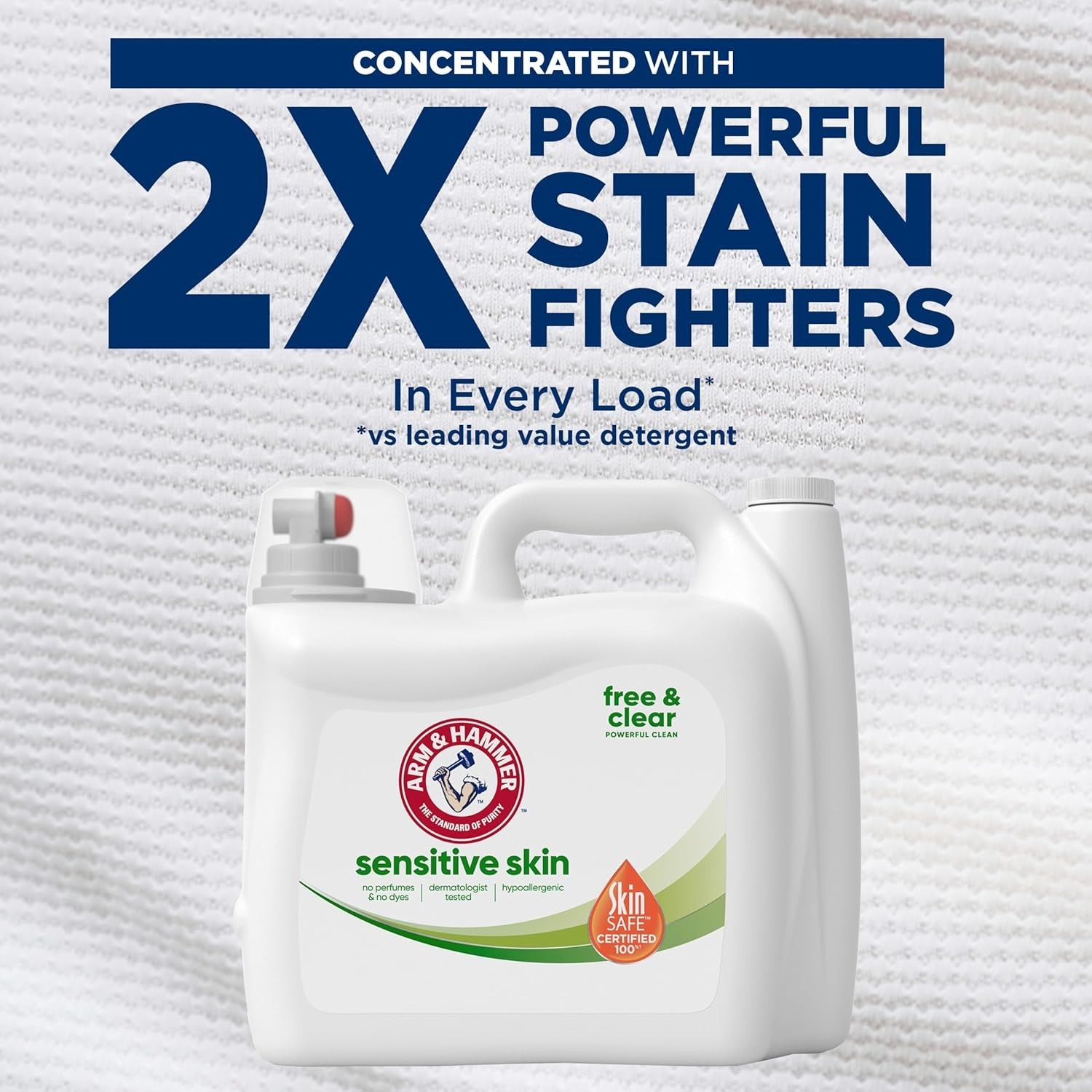 Sensitive Skin Free Clear, 170 Loads Liquid Laundry Detergent, 170 Fl oz