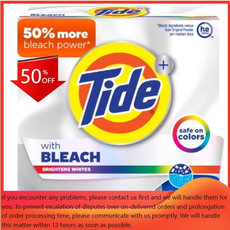 Tide Original Plus Bleach HE Deep Laundry Detergent Powder 89 Loads – 129oz