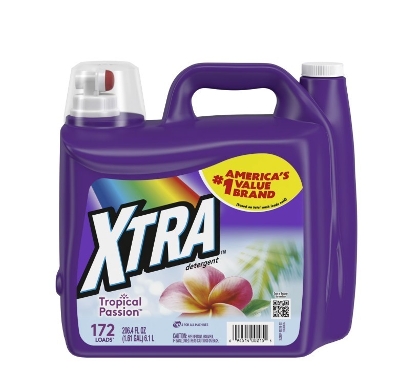 [FASH SALE] Xtra Tropical Passion Liquid Laundry Detergent 206.4 fl oz 3 Pack