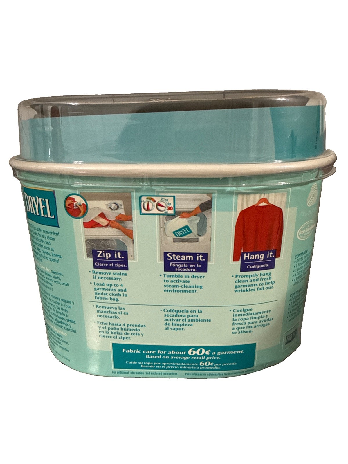 Dryel At Home Dry Cleaner Kit 4 Loads 16 Garments Clean Breeze New Old Stock