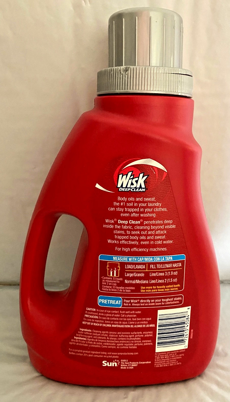 Wish Deep Clean HE High Efficiency Laundry Detergent MicroCleaners 50 oz, NEW