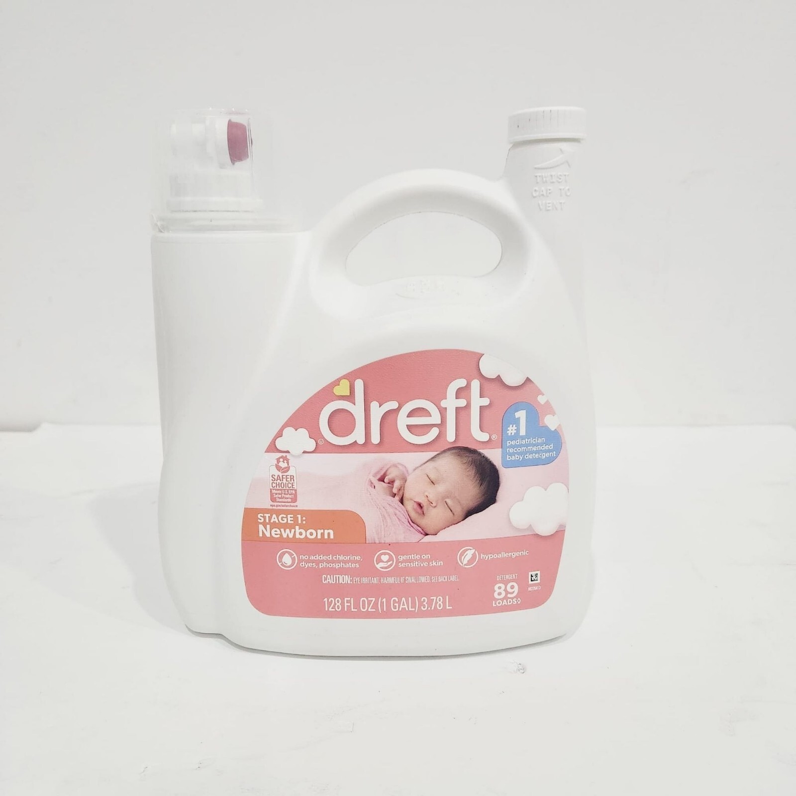 Dreft Stage1Newborn Baby Liquid Laundry Detergent 89 loads 128 fl oz
