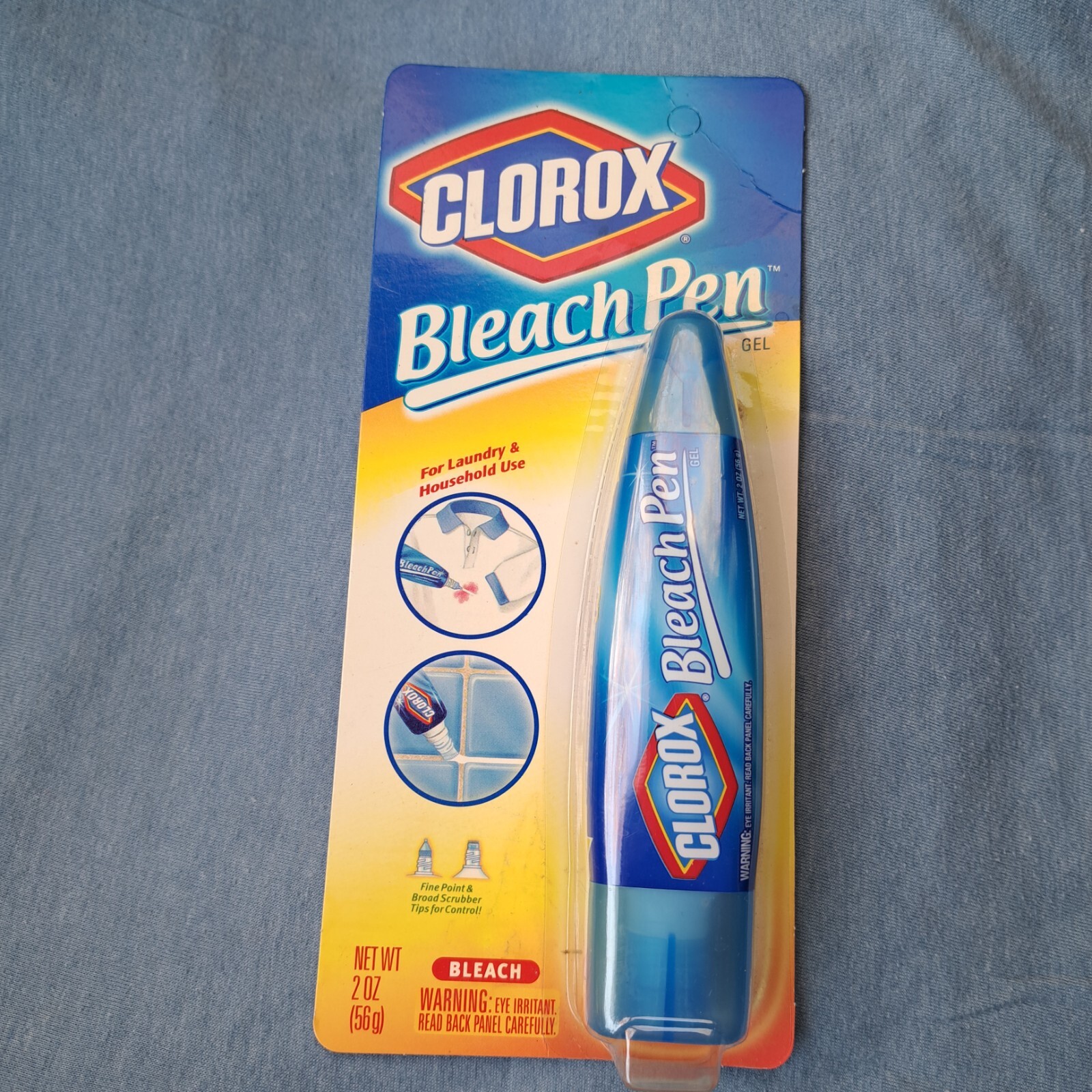2002 NEW Clorox Bleach Pen Gel Laundry & Household 2 oz Dual Tipped Stain Treat
