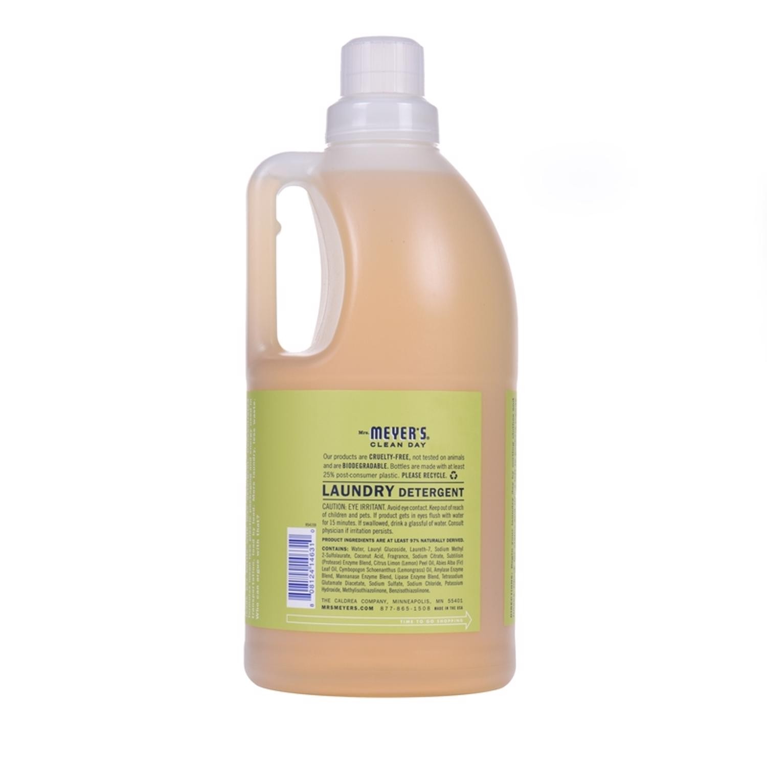 Mrs. Meyer’s 14631 Clean Day Lemon Verbena Liquid Detergent 64 oz. (Pack of 6)