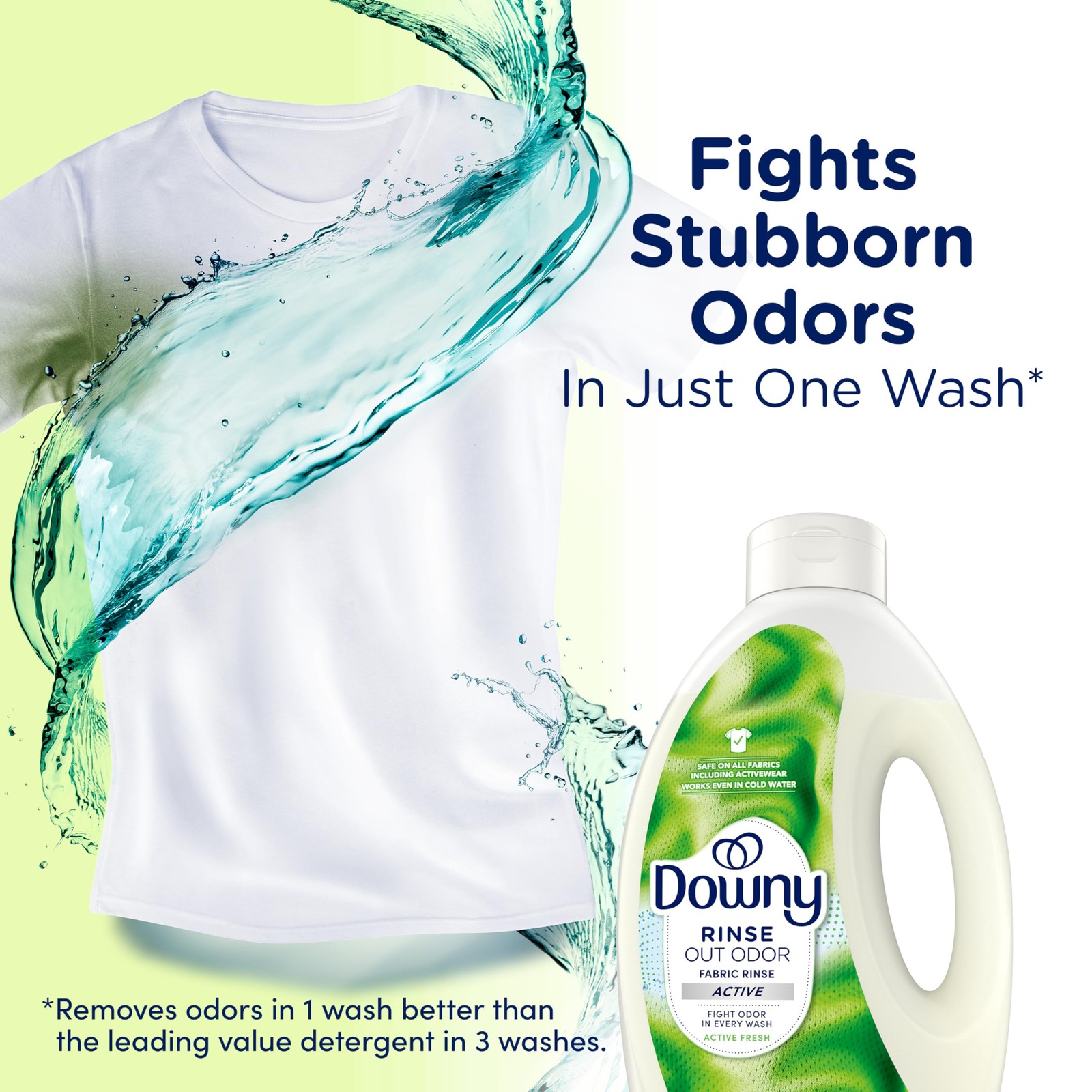 Rinse Laundry Odor Remover Active Fresh Scent 62 FL OZ Fabric Softener Wash