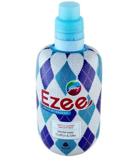 1kg Godrej Ezze Liquid Detergent Gently Cleans & Softens Winterwear Chiffon Silk