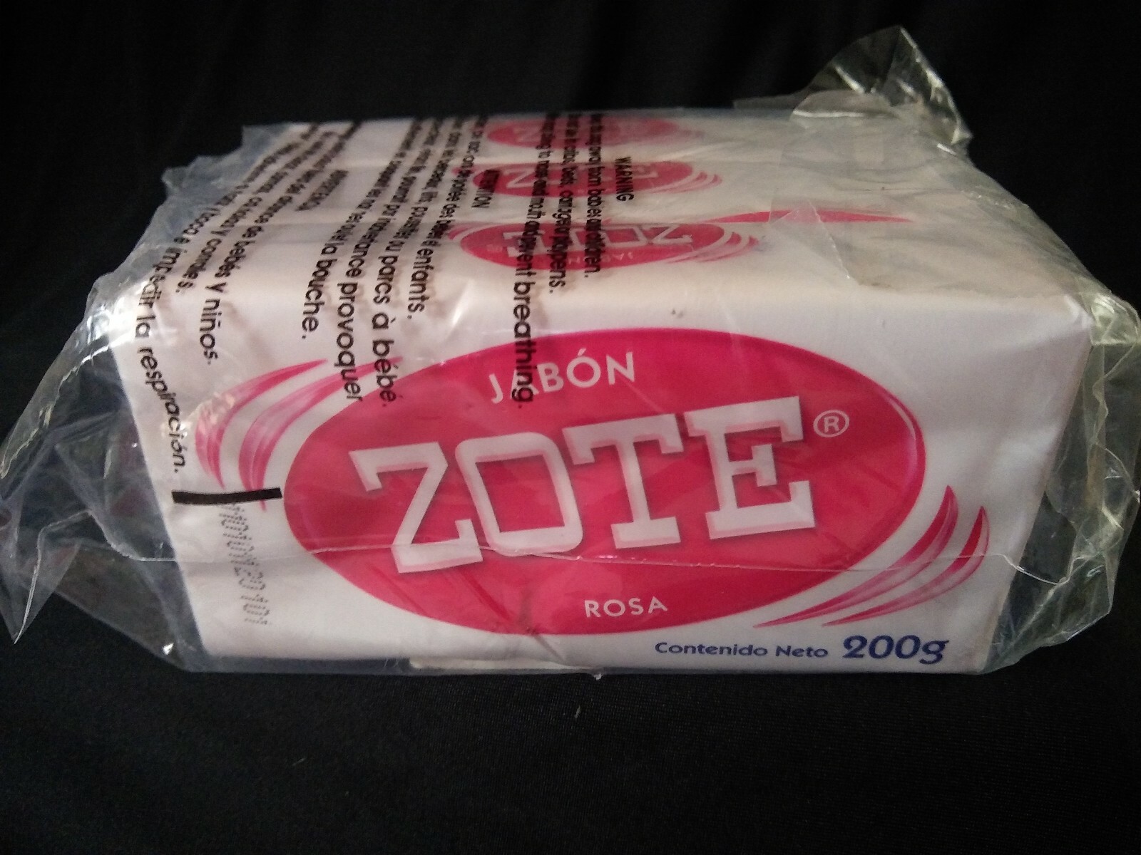 3X JABON Zote Barra Rosa Pink Laundry Soap Bar 200g Stain Dirt Removing Agent