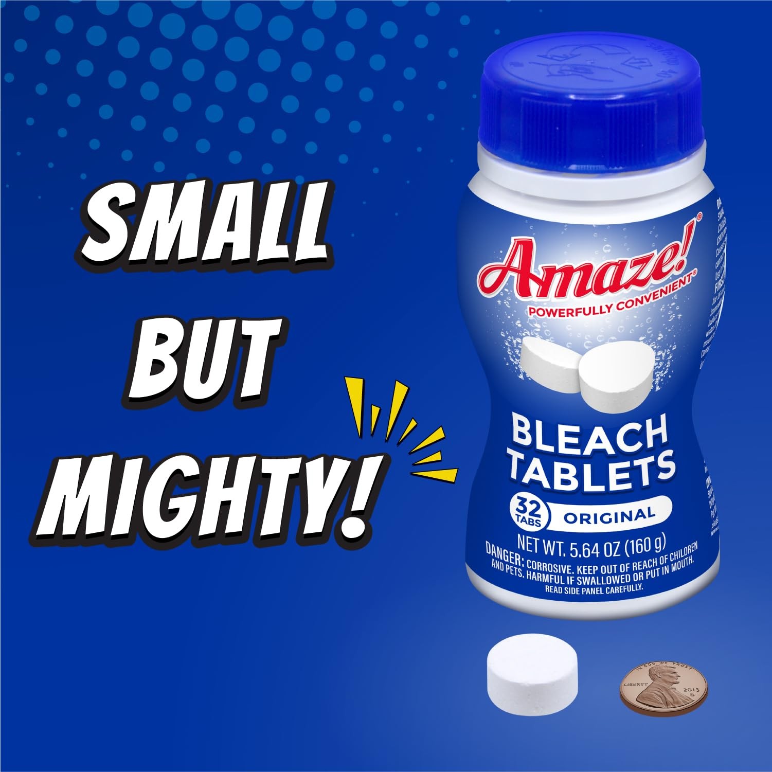 Bleach Tablets 6 Bottles – Ultra Concentrated, Original Scent – No Splash