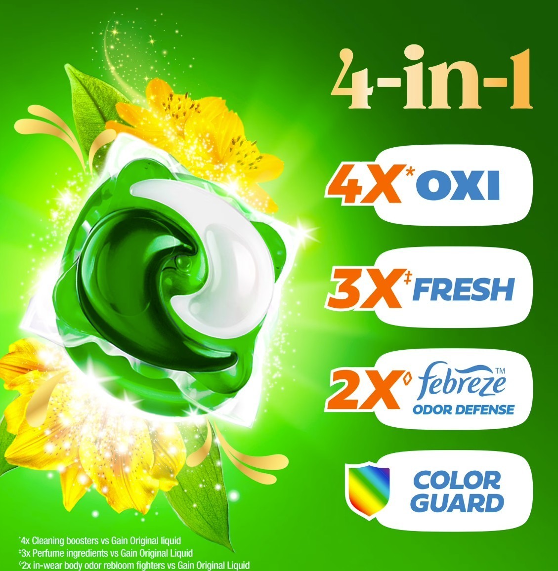 [FASH SALE] Gain Plus Flings Laundry Detergent Pacs Original Scent 45 Ct 2 Pack