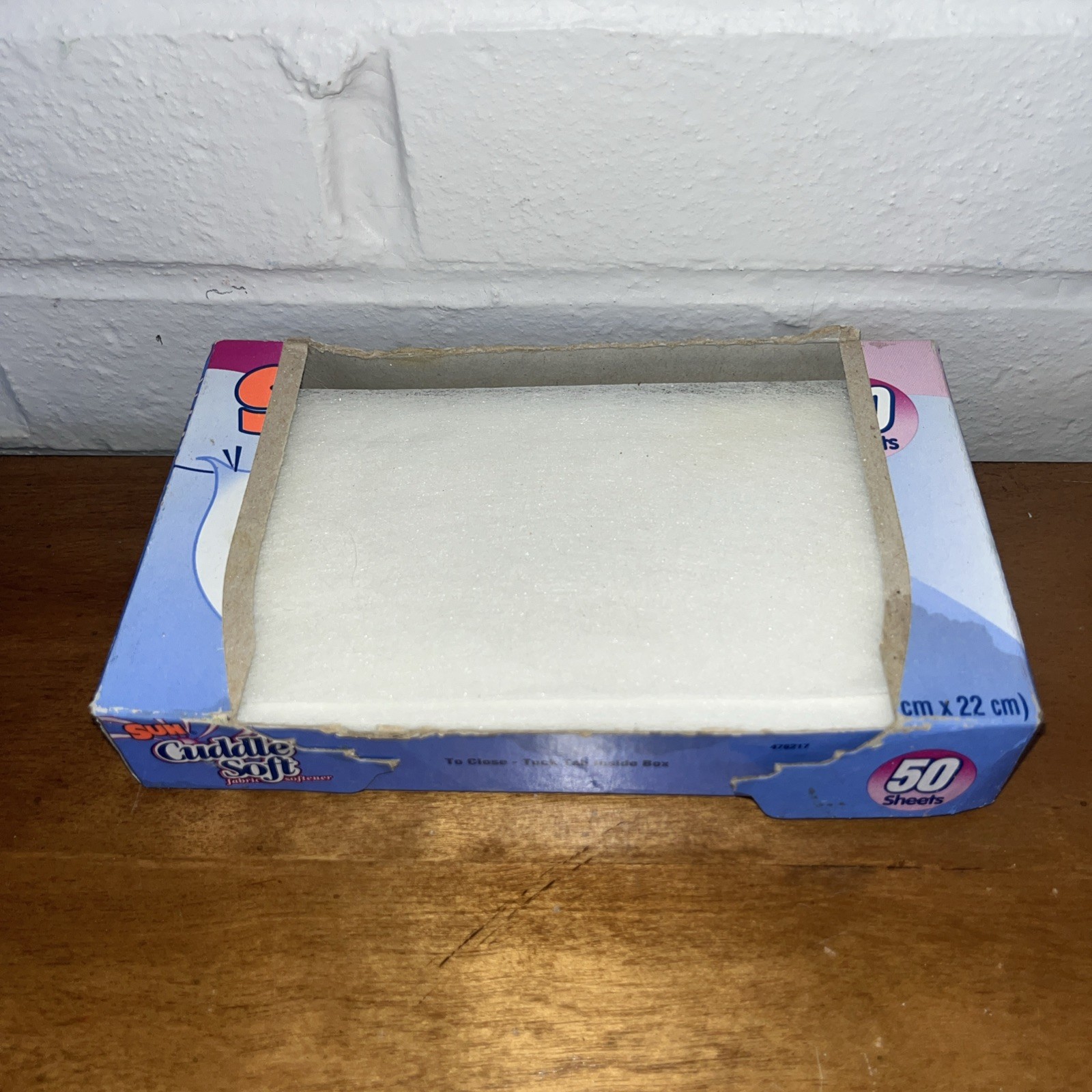 Vintage SUN Cuddle Soft Dryer Sheets OPENED Laundry 35 Left HTF