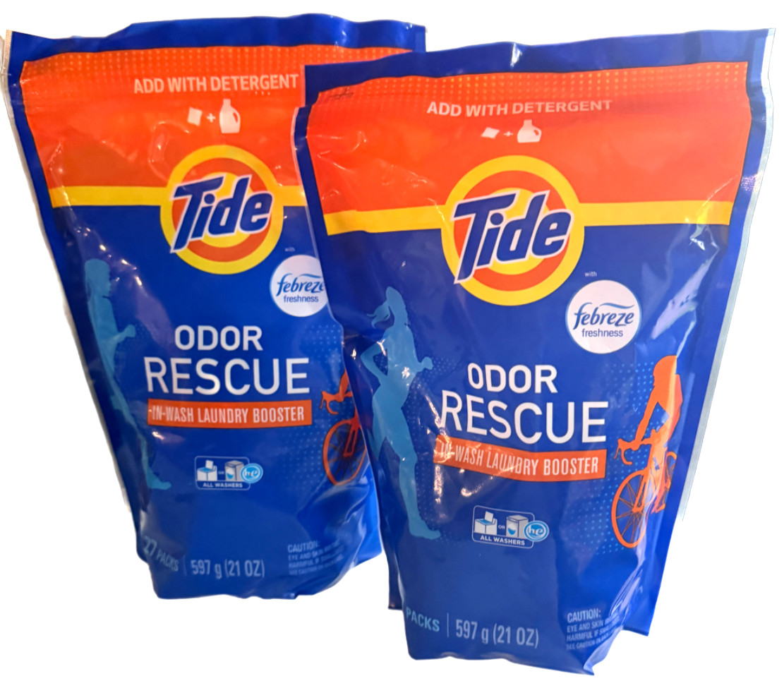 (PACK OF 2) Tide Odor Rescue In-Wash Laundry Booster 27 Count 14 oz. Febreze