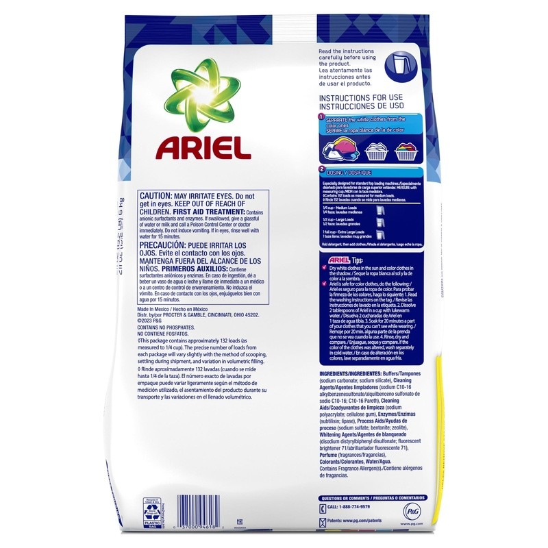 Powder Laundry Detergent Original Scent 6KG 132 Loads Heavy Duty Stain Removal