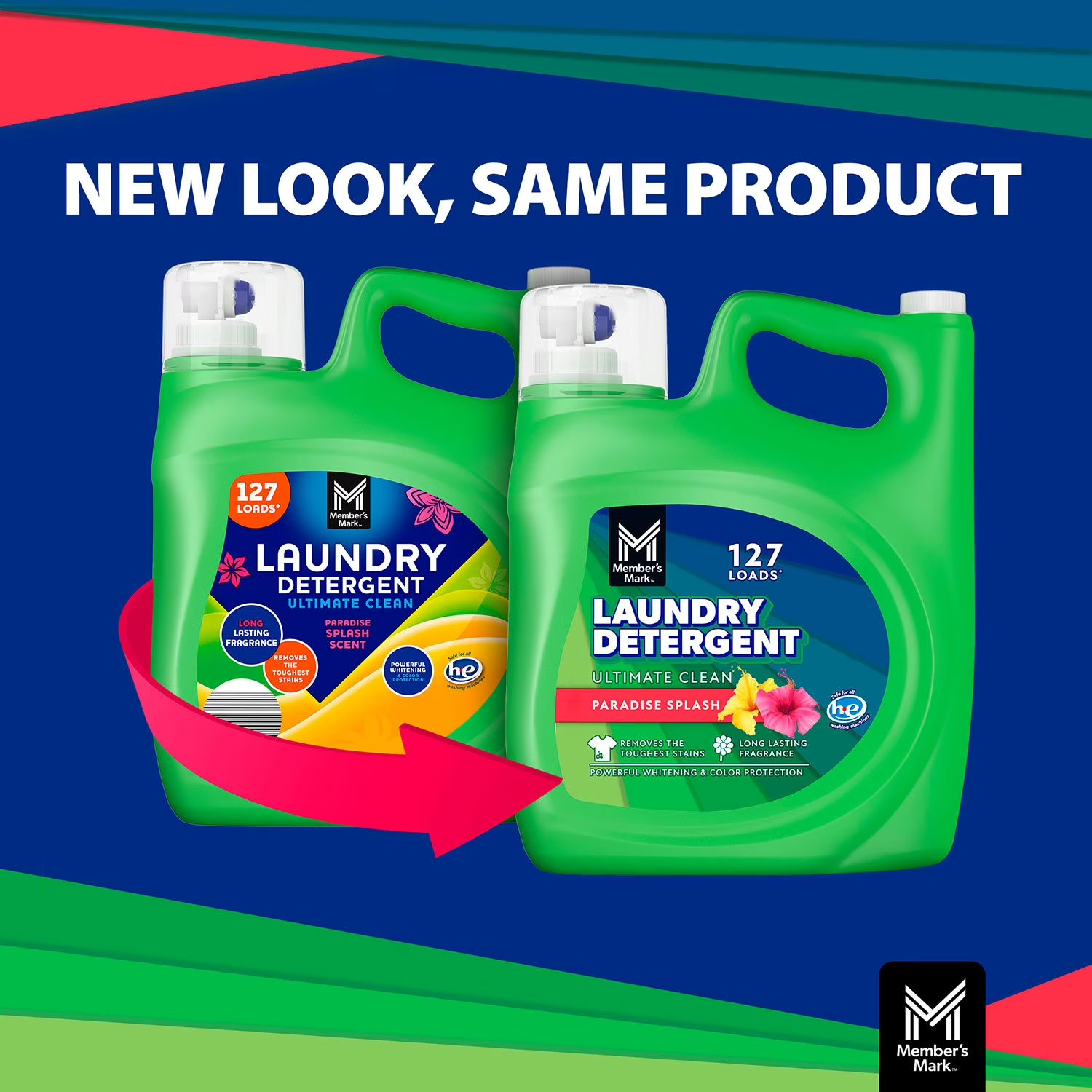 Member’s Mark Liquid Laundry Detergent, Paradise Splash, 127 loads, 196 fl. oz.