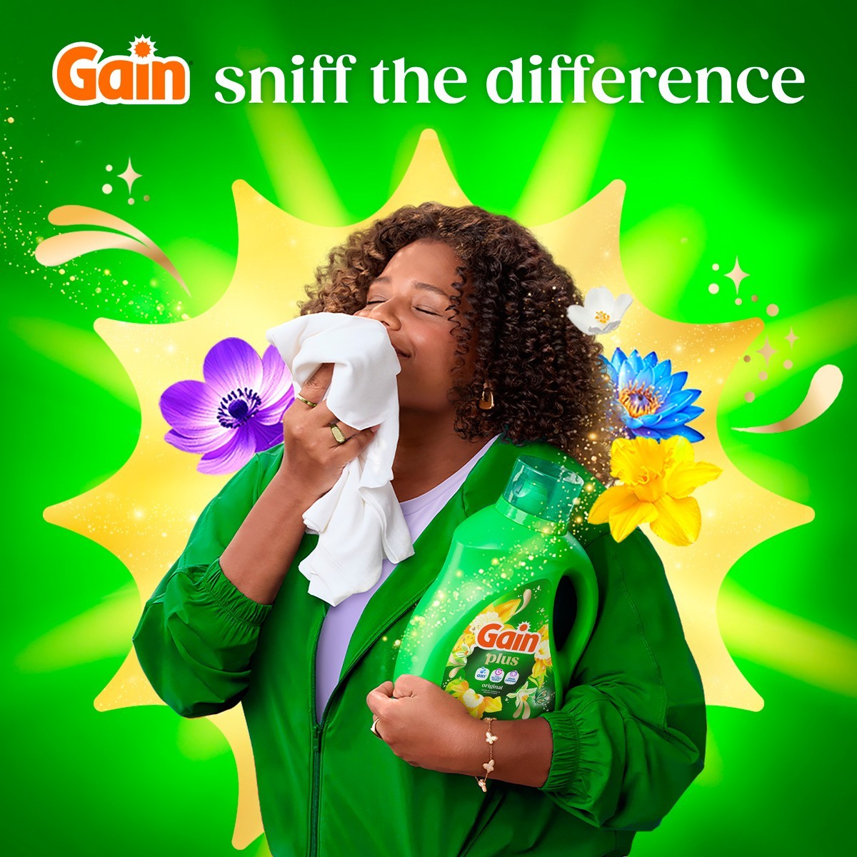 Gain Original Plus Liquid Laundry Detergents 75 Loads – 99oz