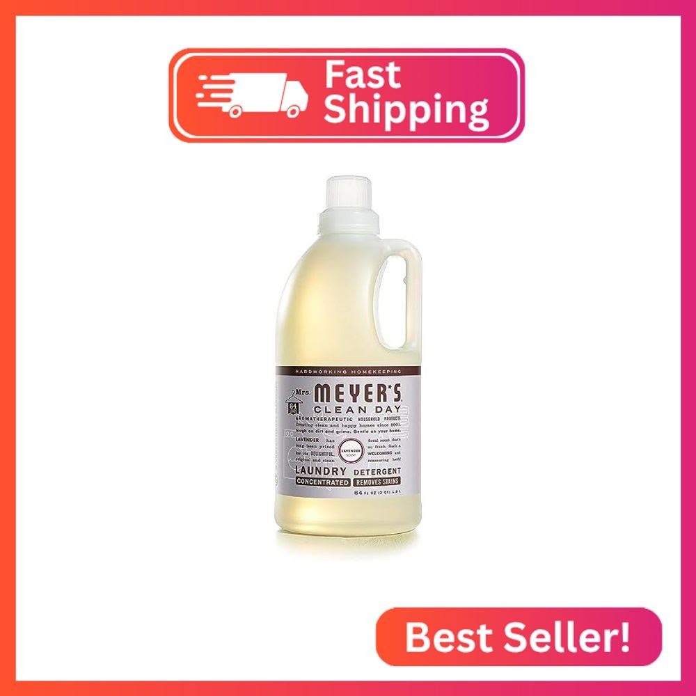 Mrs. Meyer’s Clean Day Lavender Laundry Detergent Concentrated Loads Per Bottle