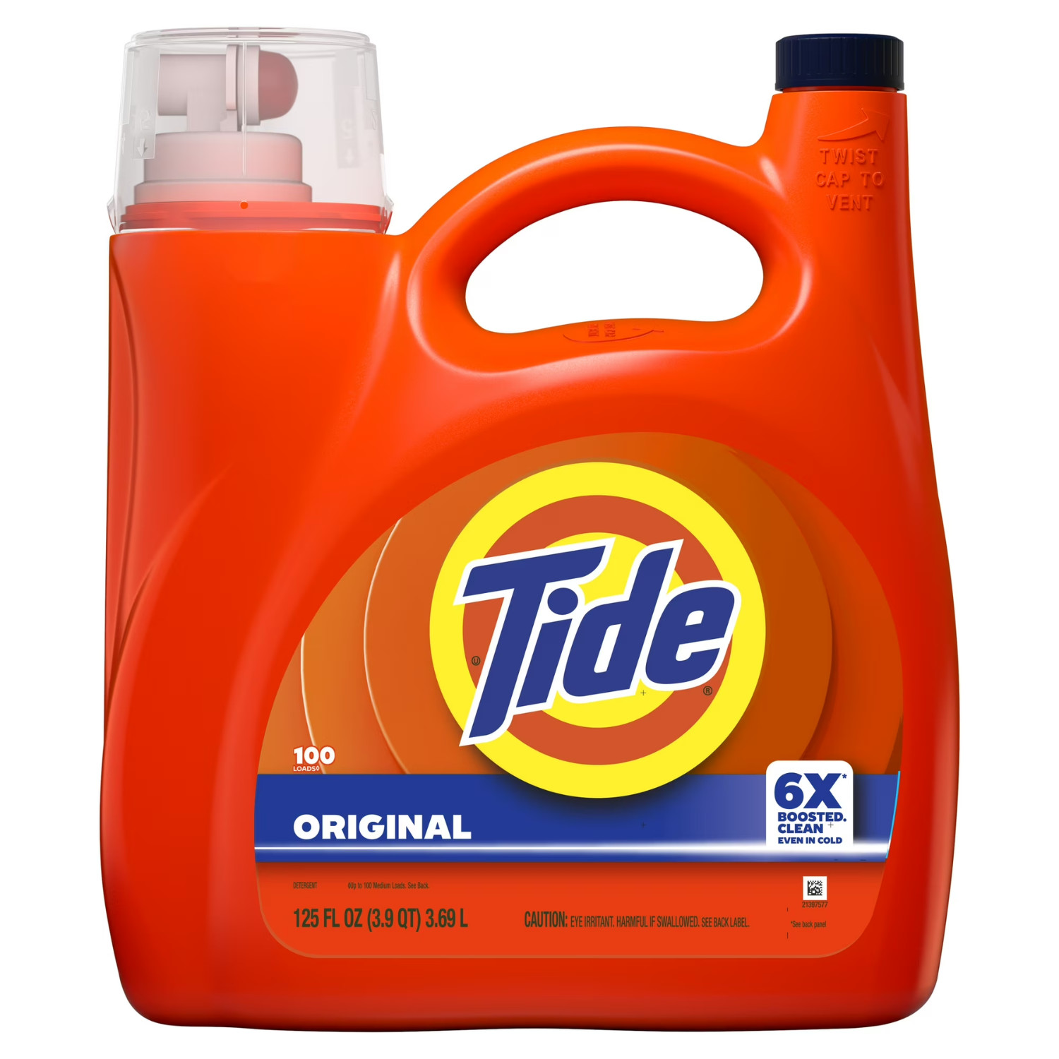 Tide Liquid Laundry Detergent Original Scent HE Compatible 132 fl oz, 100 Loads