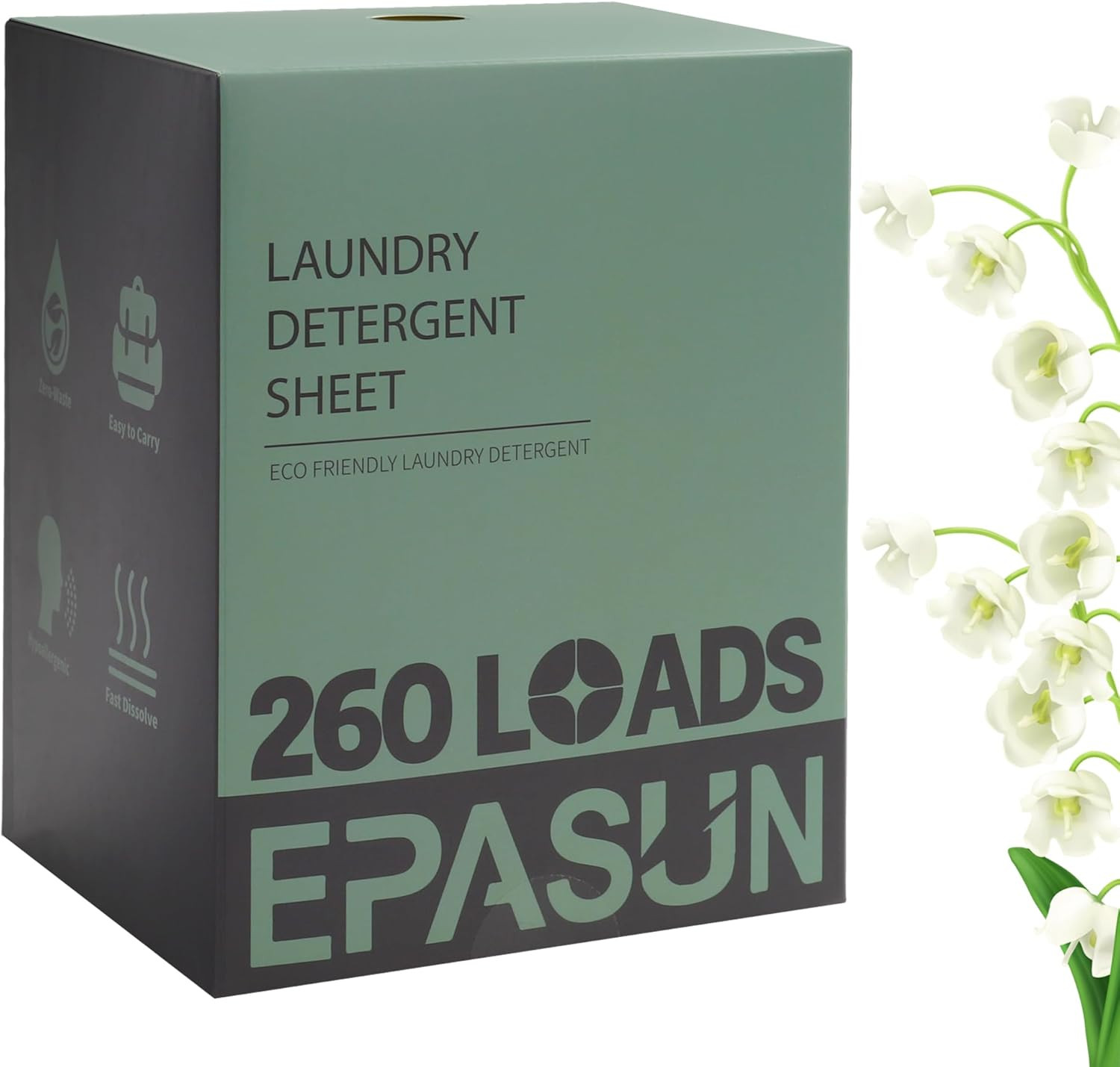 Laundry Detergent Sheets 260 Loads, Fresh Scent, Eco-Friendly Liquidless Soap St
