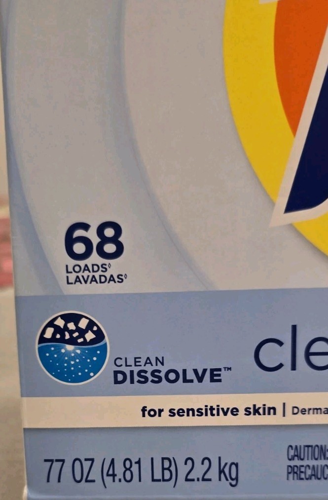 Tide Clean and Gentle Laundry Detergent Powder 68 Loads 77 Oz Box NEW