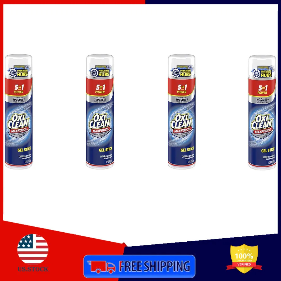 OxiClean Max Force Laundry Stain Remover Gel Stick 6.2 oz Color Safe Pretreater