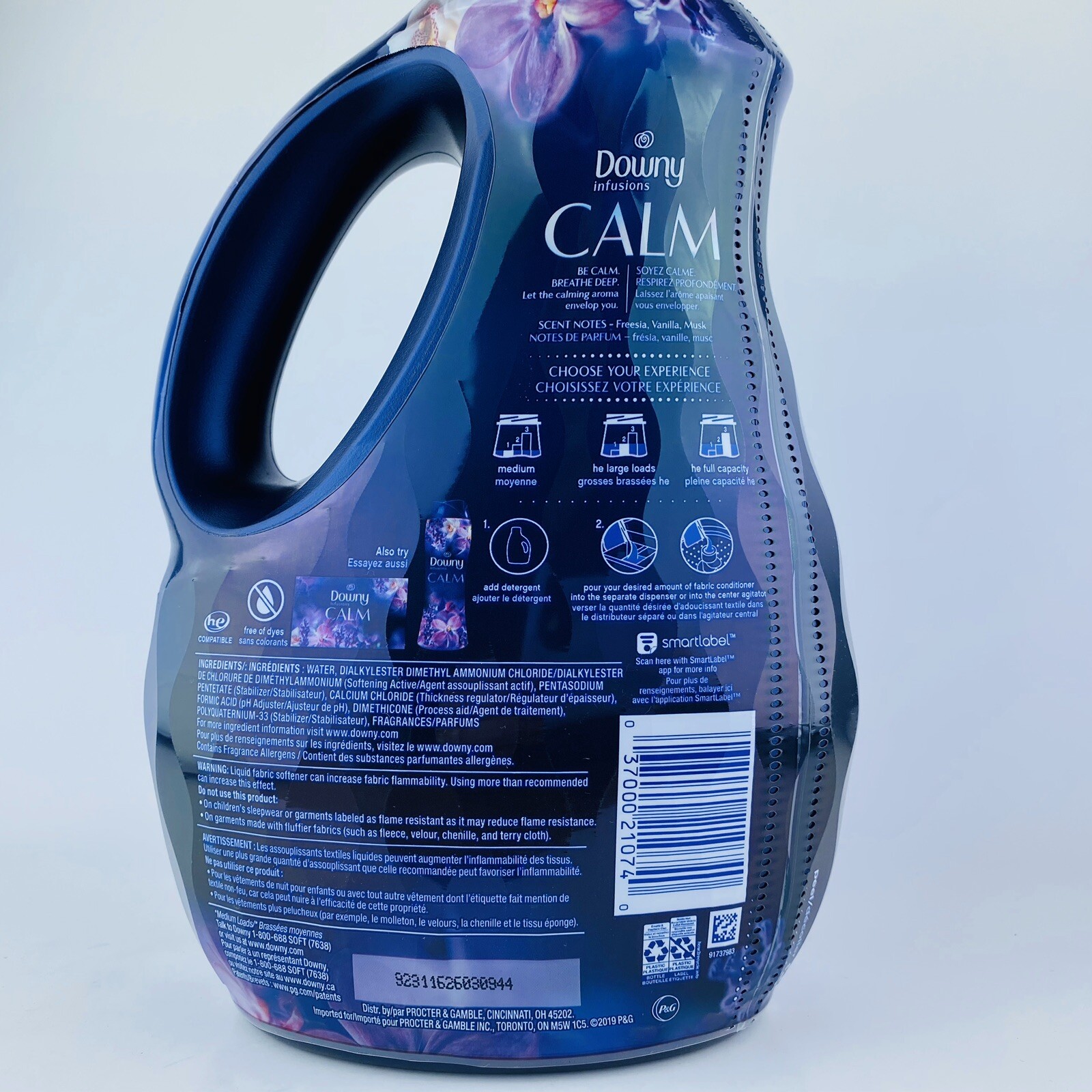 Downy Infusions Calm Lavender Vanilla Bean Fabric Conditioner 56 fl.oz 83 Loads