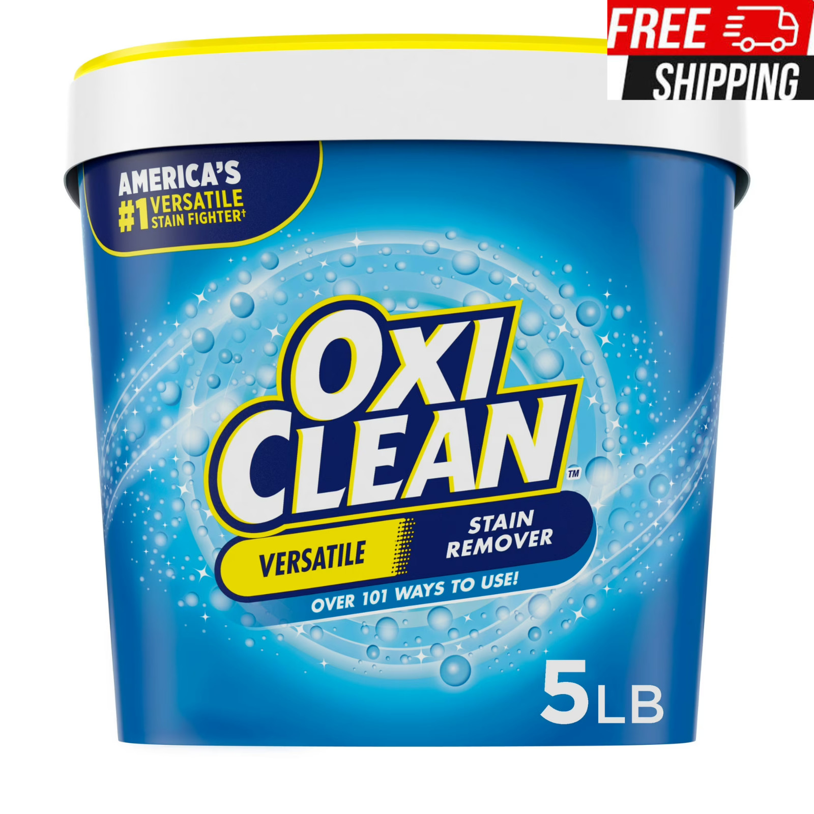 OxiClean Versatile Stain Remover Powder 5 lb Laundry & Household Cleaning NEW