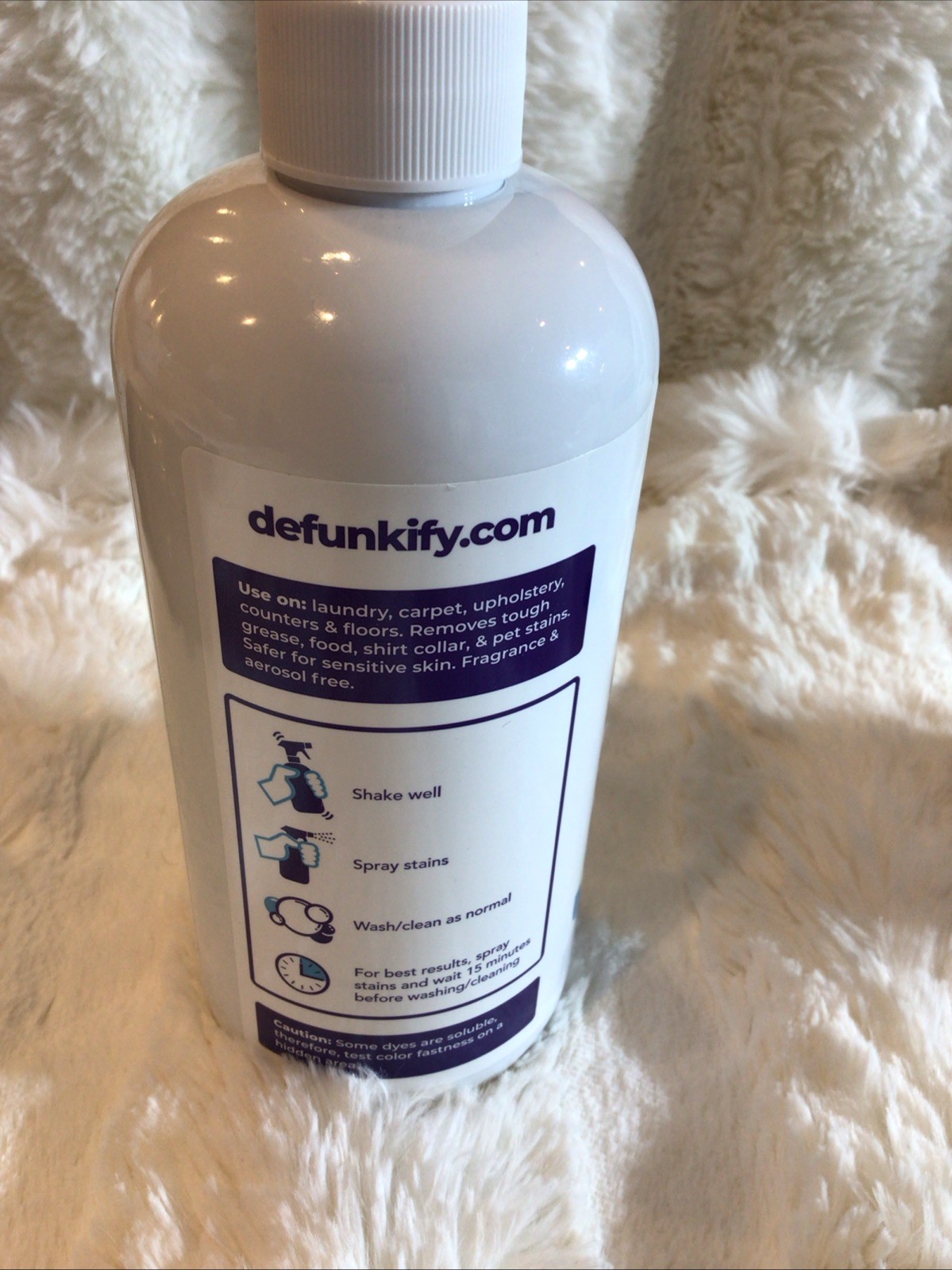DEFUNKIFY POWERFUL STAIN REMOVER FREE & CLEAR 16 FL OZ LOT OF 2