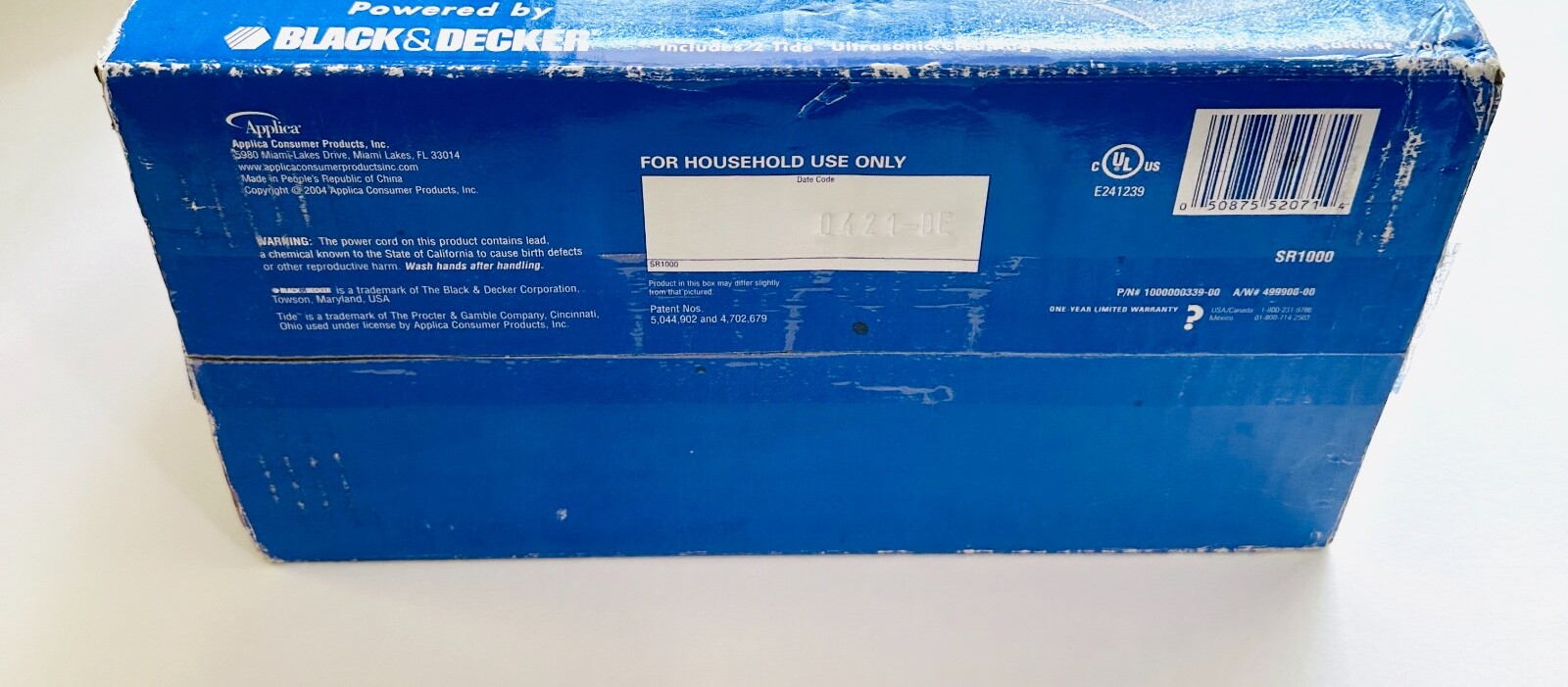 TIDE BUZZ ULTRASONIC STAIN REMOVER with Cleaning Fluid Black & Decker LAUNDRY