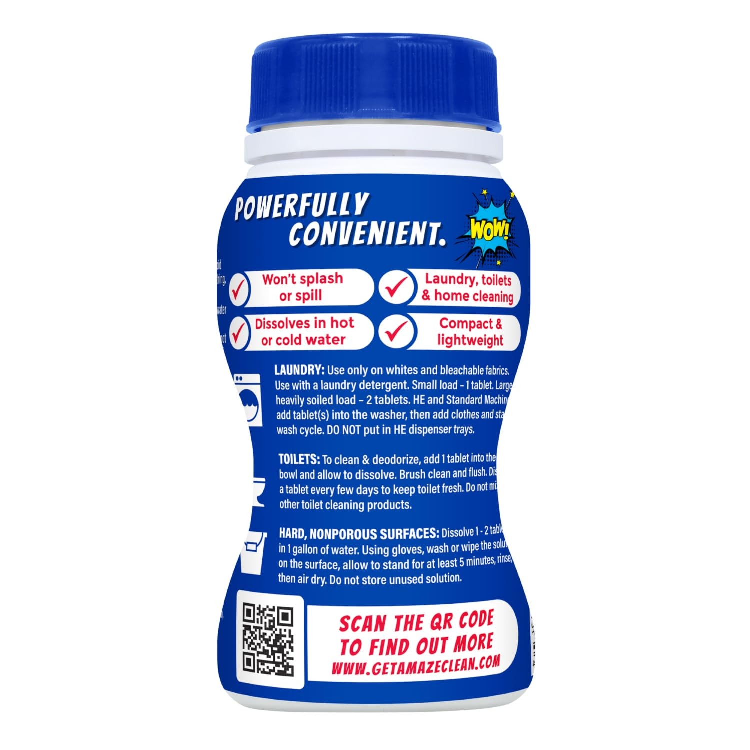 AMAZE Ultra Concentrated Bleach Tablets [32 tablets] – 32 Count (Pack of 1)
