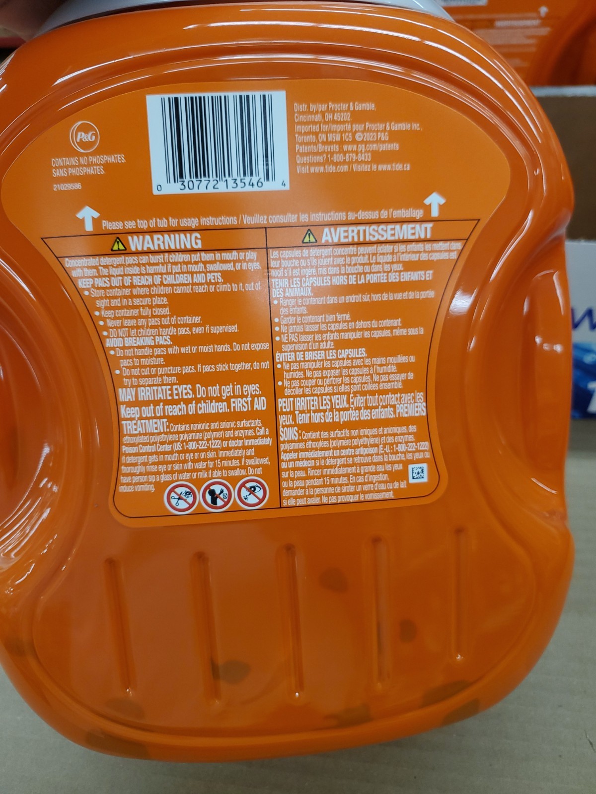 Tide Pods with Ultra Oxi Laundry Detergent Pods (100 pacs)