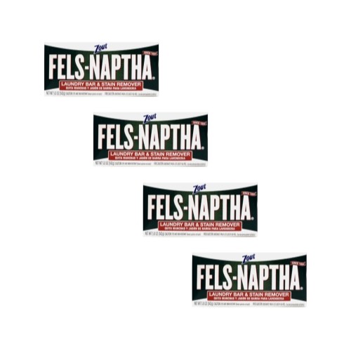 Fels-Naptha Laundry Bar Stain Remover 5 Oz. – Pack of 4