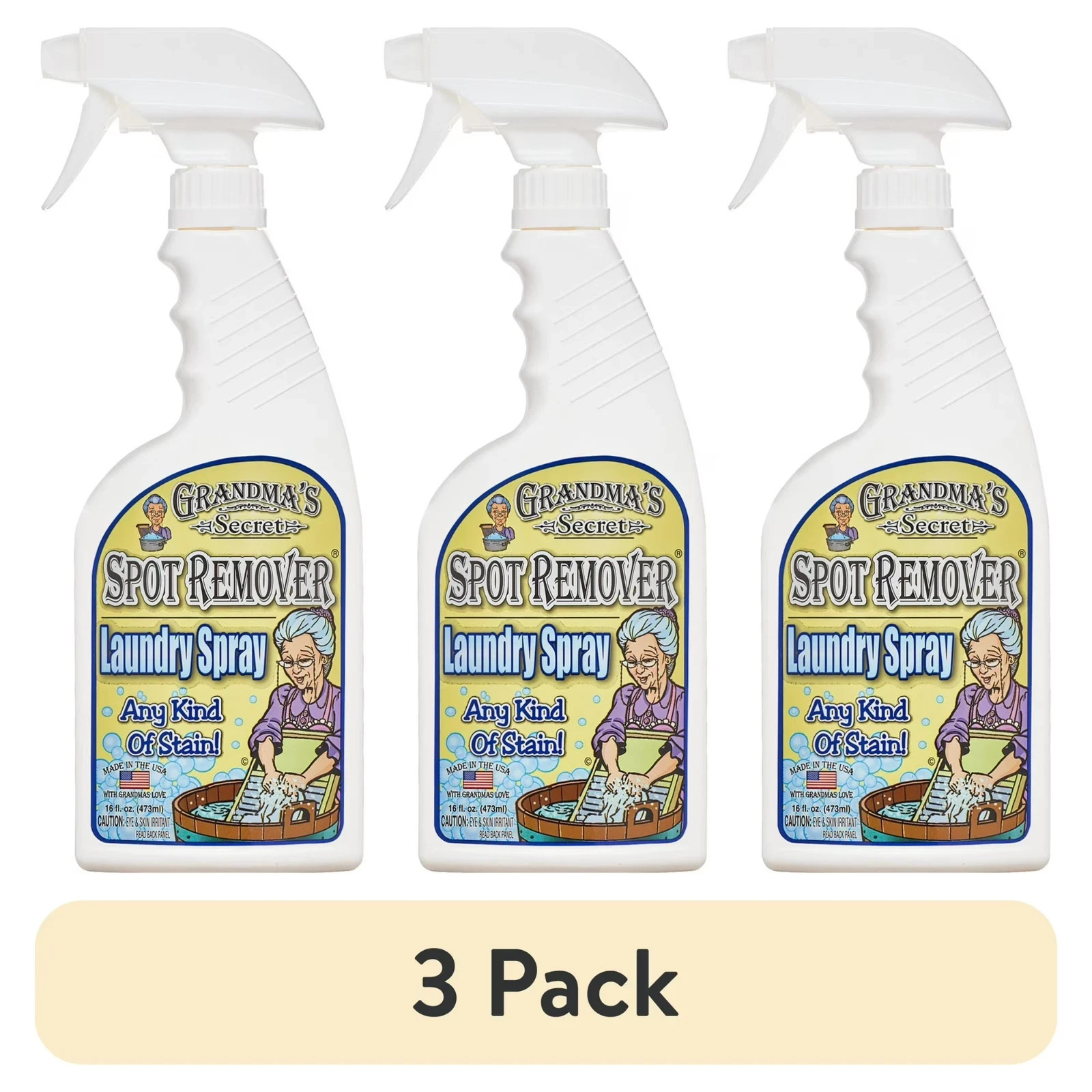 Grandma’s Secret Spot Remover Laundry Spray, 16 Oz, 3PACK