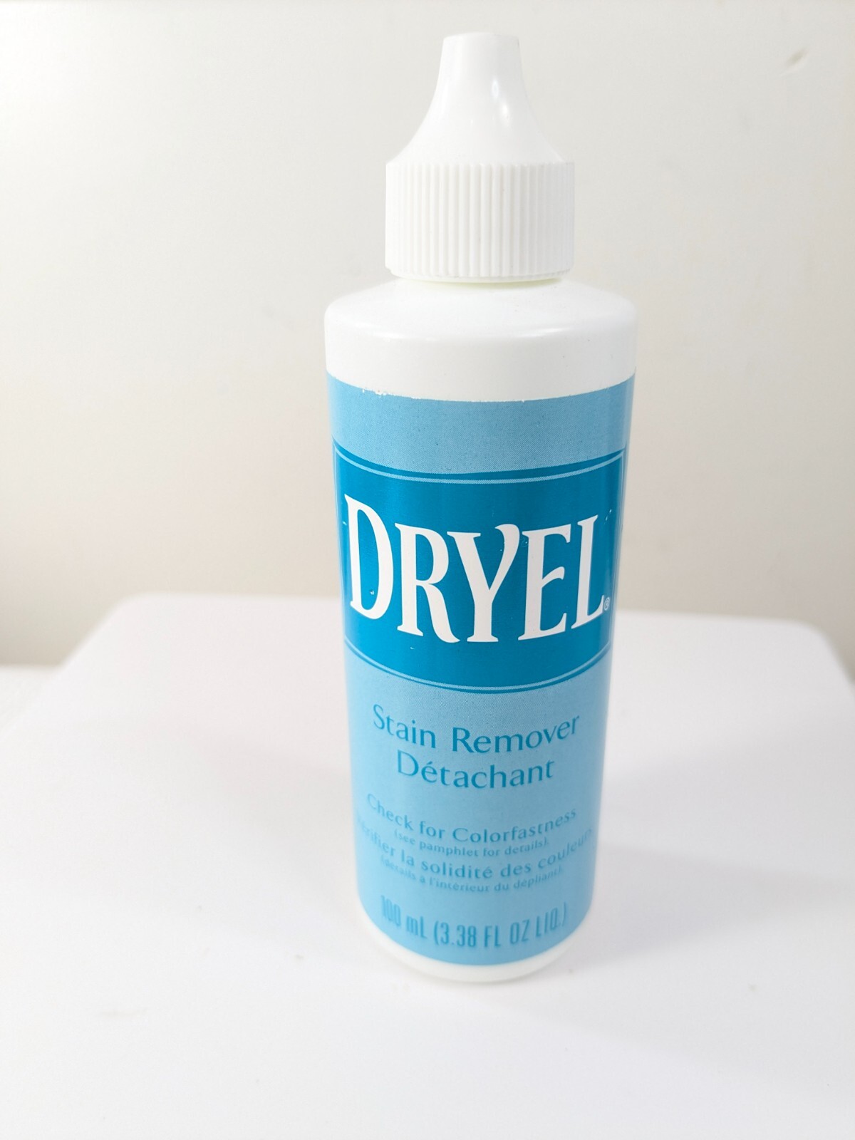 Vintage Dryel Stain Remover Bottle Liquid 3.38oz & absorbent pad set 4 dry clean