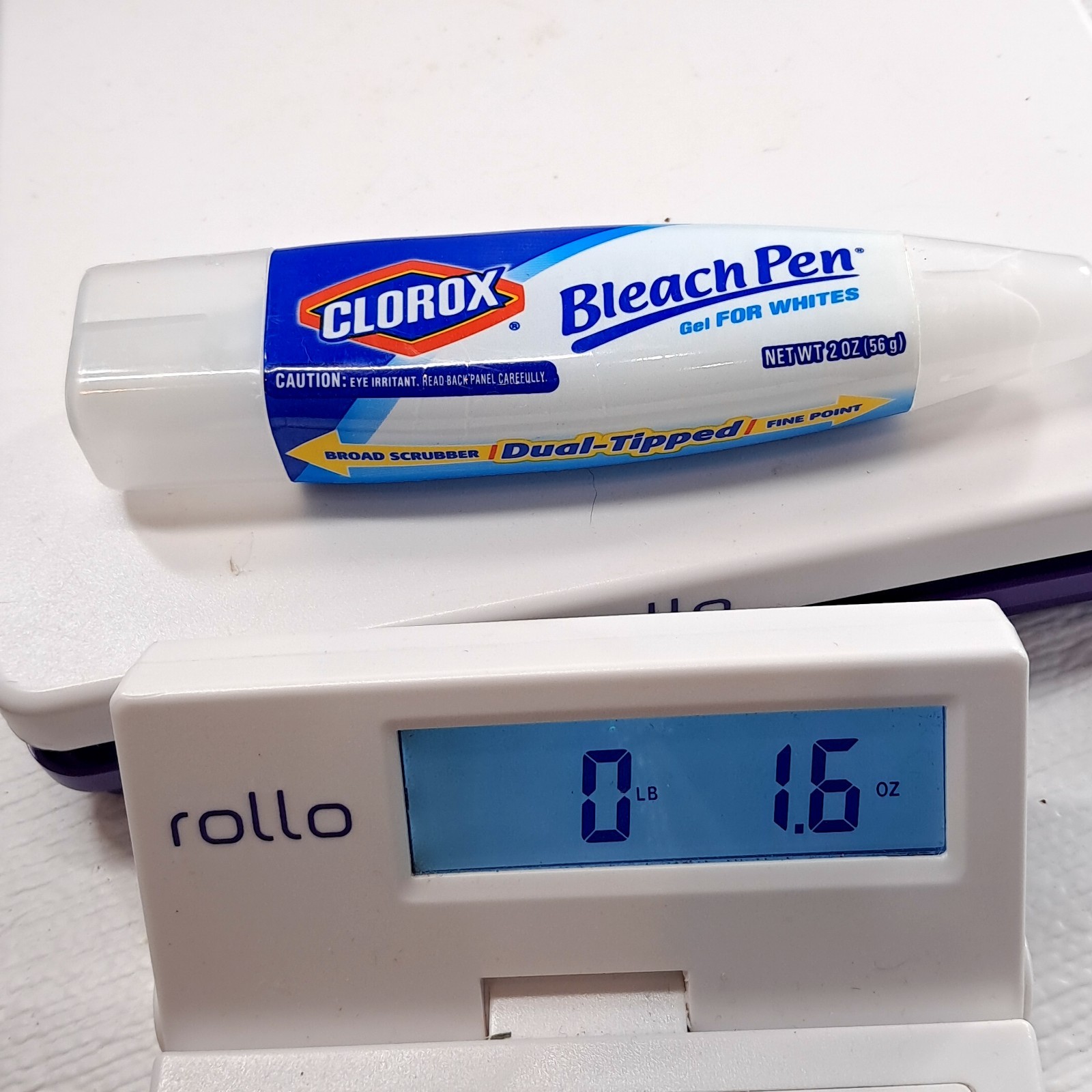 Clorox Bleach Pen Gel For Whites SET 2 Cleaner Dual Tipped Scrubber Fine Point