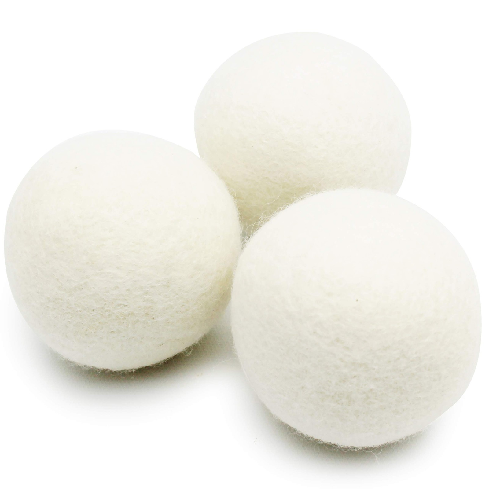 (WB0003-3 Pk Wool Dryer Balls – Premium XL Organic Eco-Friendly Unscented Non…