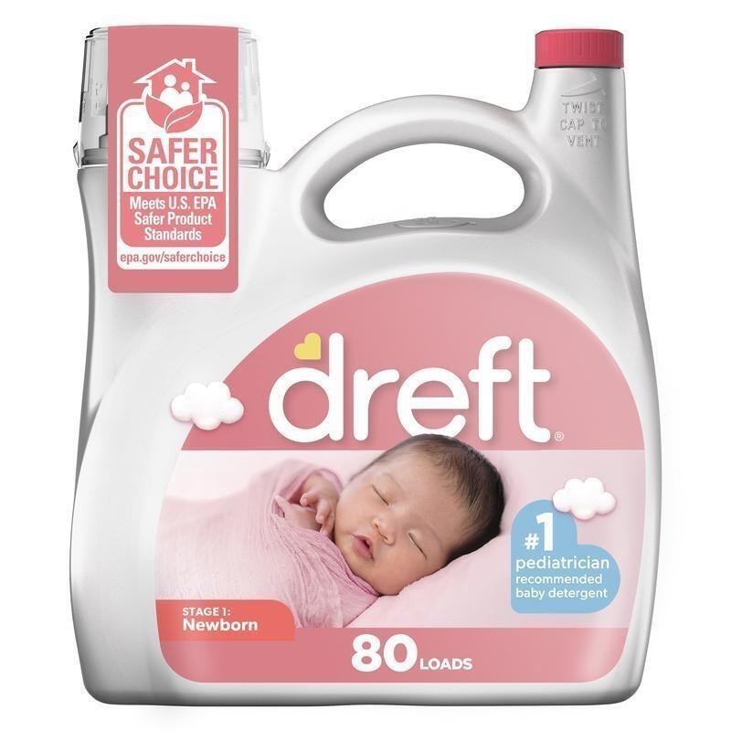 Hypoallergenic Baby Laundry Detergent 80 Loads Liquid Stain Odor Removal New