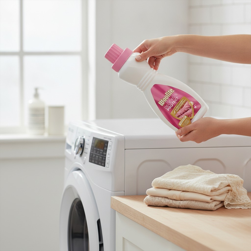 Gentle 16oz Liquid Laundry Detergent for Fine Fabrics – No Bleach, No Phosphates