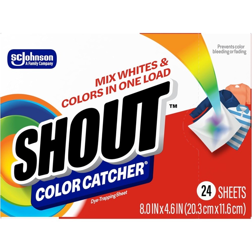 Color Catcher Sheets for Laundry Stop Dye Transfer in Mixed Loads Set of 24