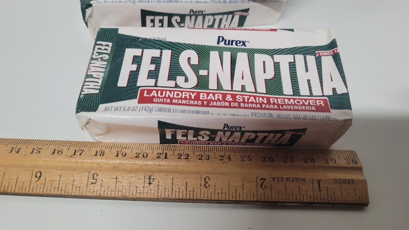 Fels-Naptha Laundry Soap Bar Stain Remover Lot Of 10 5oz Each New Open Box