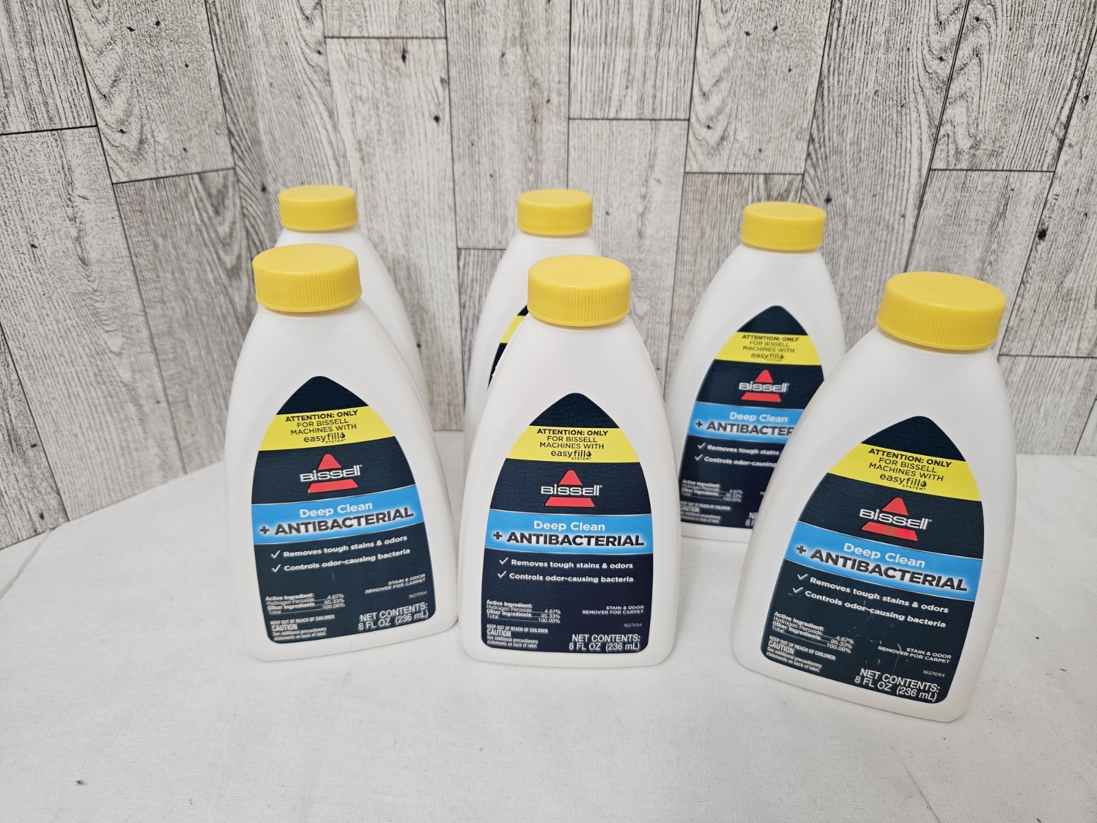 Bissell Deep Clean Antibacterial 8 fl oz Odor Control & Stain Remover Lot Of 6