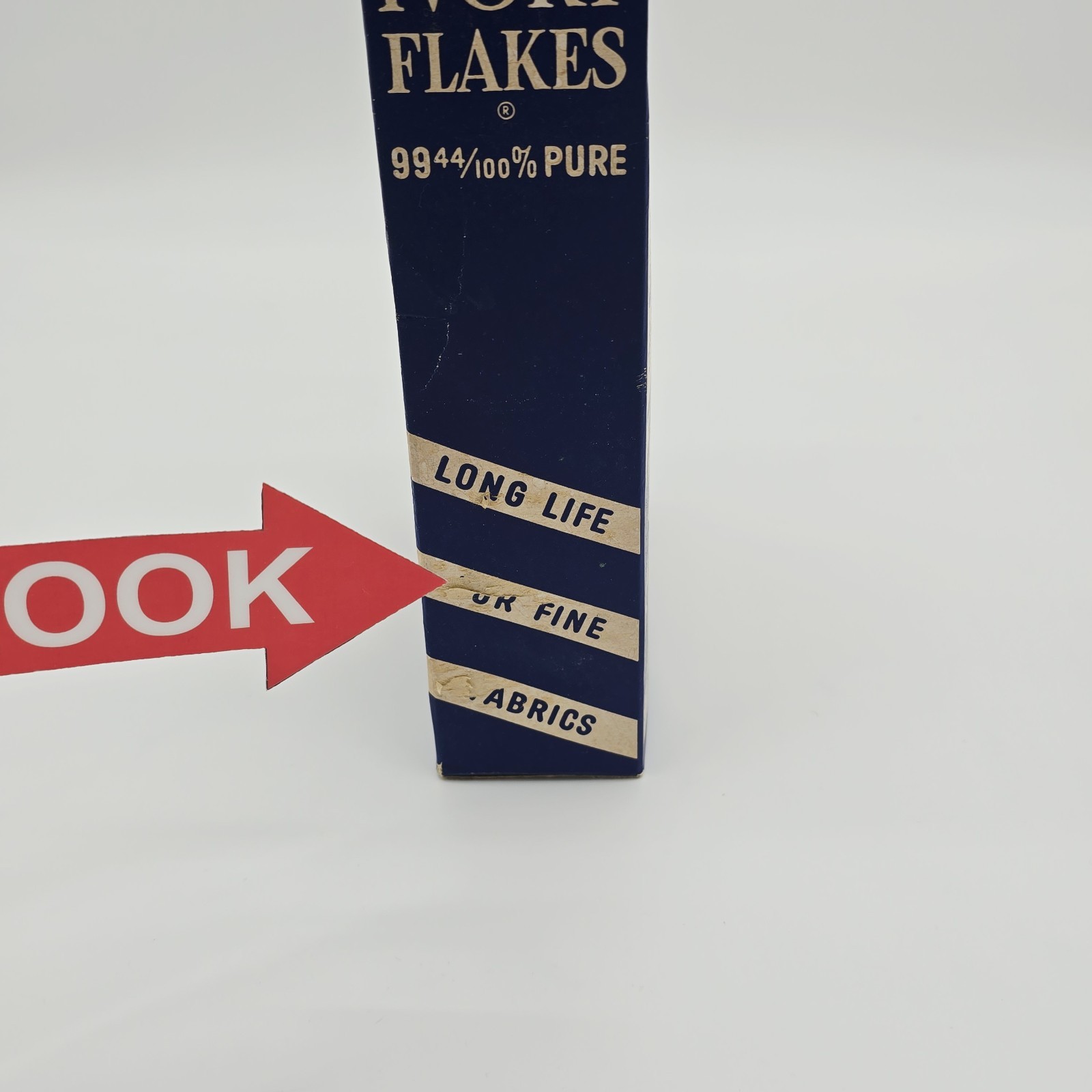 Vintage Ivory Snow Flakes Box Unopened Sealed Large Size Procter & Gamble Ad