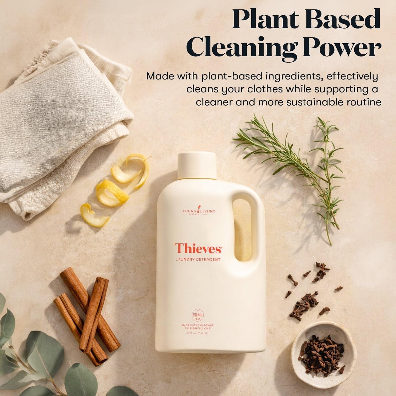Young Living Thieves Laundry Detergent -(32 FL Ounces) / (946ml) – Free shipping