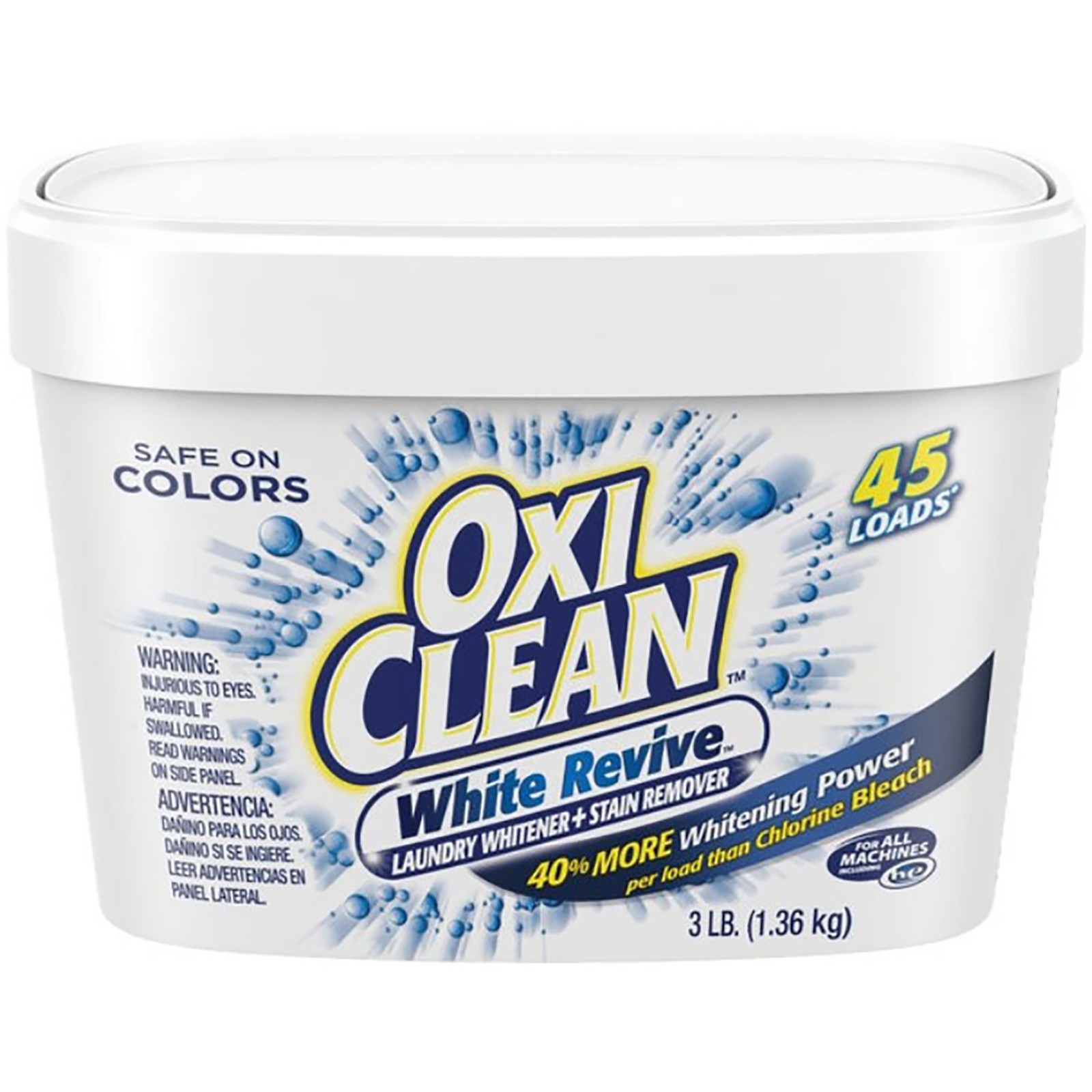 OxiClean White Revive Laundry Whitener and Stain Remover 3-pound